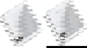 17 in. Dual Mount Cast Iron Single Bowl Kitchen Sink in White